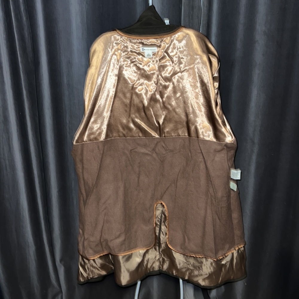 Mens Wilkie Rodriguez lined rain coat chocolate 44 regular double lined warm - Picture 4 of 9